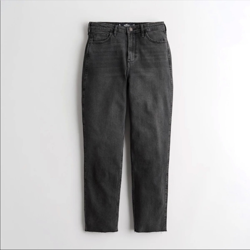 Hollister Black Wash Mom Jeans